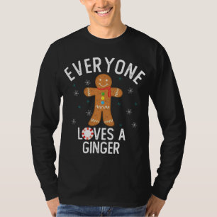 Iedereen houdt van een Ginger Funny Pun Schattige T-shirt