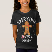 Iedereen houdt van een Ginger Funny Pun Schattige T-shirt (Voorkant)