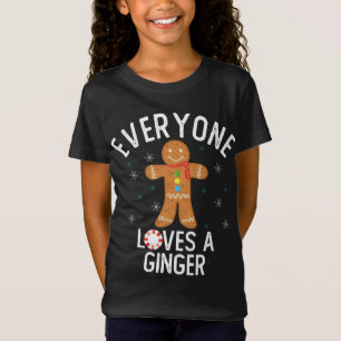 Iedereen houdt van een Ginger Funny Pun Schattige  T-shirt