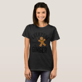 Iedereen houdt van een Ginger Gingerbrood Man Kers T-shirt (Voorkant volledig)