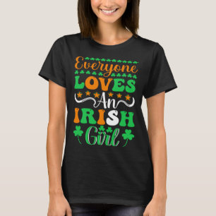 Iedereen houdt van een Iers meisje Ierse meisjes S T-shirt