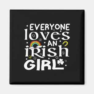 Iedereen houdt van een Iers meisje St. Patrick's D Magneet