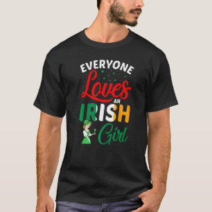 Iedereen houdt van een Iers meisje Vrouwen Patrick T-shirt