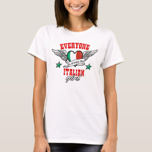 Iedereen houdt van een Italiaans meisje T-shirt
