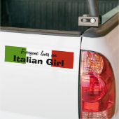 Iedereen houdt van een Italiaanse Bumpersticker (Op Truck)