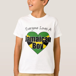 Iedereen houdt van een Jamaicaanse jongen T-shirt