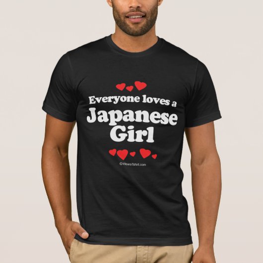 Iedereen houdt van een Japans meisje T-shirt (Voorkant)