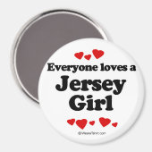Iedereen houdt van een Jersey meisje Magneet (Voorkant / Achterkant)