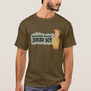 Iedereen houdt van een joodse jongen t-shirt