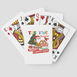 Iedereen houdt van een Kerstman met Kerstmis Pokerkaarten