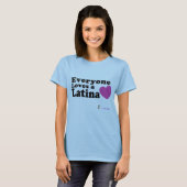 Iedereen houdt van een Latina T-shirt (Voorkant volledig)