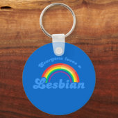 Iedereen houdt van een lesbische sleutelhanger (Voorkant)