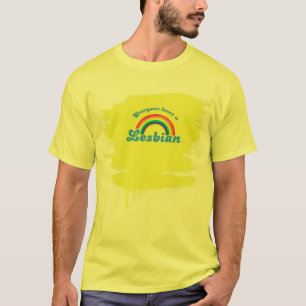 Iedereen houdt van een lesbische t-shirt