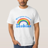 Iedereen houdt van een lesbische t-shirt (Voorkant)