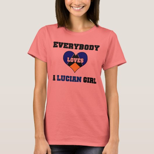 Iedereen houdt van een Lucian Girl T-shirt (Voorkant)
