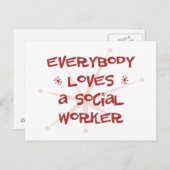Iedereen houdt van een maatschappelijk werker briefkaart (Voorkant / Achterkant)