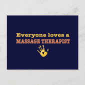 Iedereen houdt van een massagetherapeut briefkaart (Voorkant)