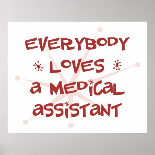 Iedereen houdt van een medisch assistent poster (Voorkant)