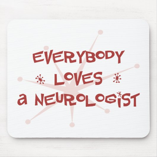 Iedereen houdt van een neuroloog muismat (Voorkant)