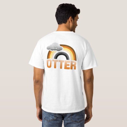 Iedereen houdt van een Otter T-shirt (Achterkant volledig)