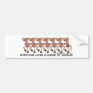 Iedereen houdt van een paard van koor bumpersticker