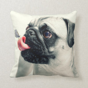 Iedereen houdt van een PUG! - op een piloot Kussen