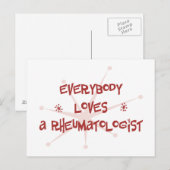 Iedereen houdt van een reumatoloog briefkaart (Voorkant / Achterkant)