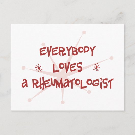 Iedereen houdt van een reumatoloog briefkaart (Voorkant)