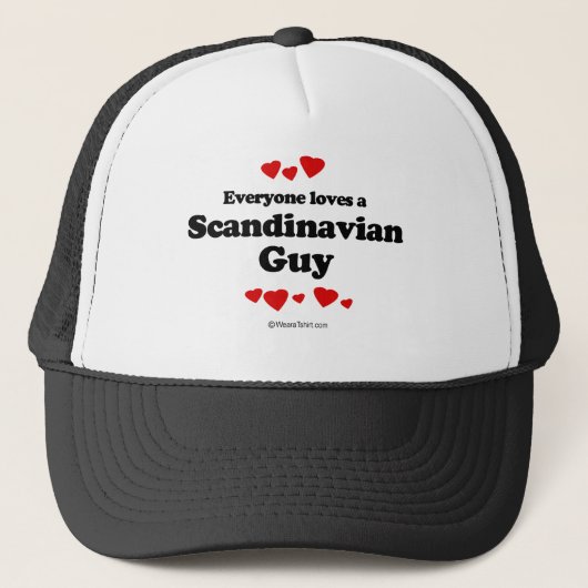 Iedereen houdt van een Scandinavisch GUy T-shirt Trucker Pet (Voorkant)