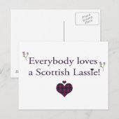 Iedereen houdt van een Schotse Lassie Briefkaart (Voorkant / Achterkant)