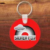 Iedereen houdt van een Silver Fox Sleutelhanger (Voorkant)