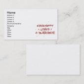 Iedereen houdt van een smid visitekaartje (Voorkant / Achterkant)