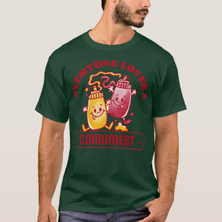 Iedereen houdt van een specerij Fun Retro eten T-shirt