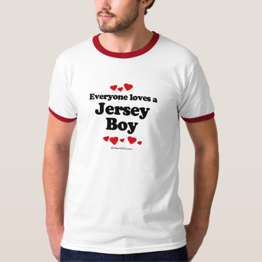 Iedereen houdt van een T-shirt van Jersey Boy (Voorkant)