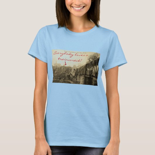 Iedereen houdt van een Trainwrak T-shirt (Voorkant)