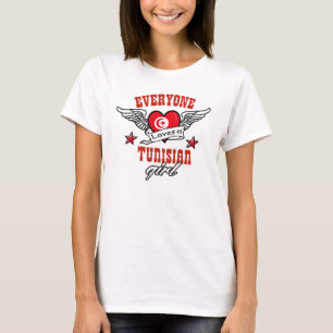 Iedereen houdt van een Tunesisch meisje T-shirt