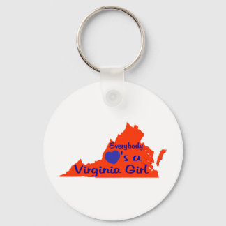 Iedereen houdt van een Virginia Girl Sleutelhanger