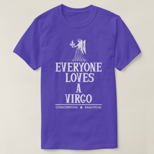 Iedereen houdt van een virgo t-shirt (Design voorkant)