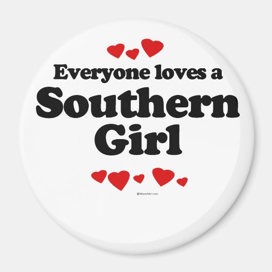 Iedereen houdt van een Zuidelijk meisje Magneet (Voorkant)