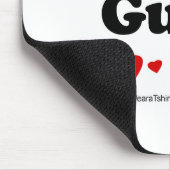 Iedereen houdt van een zwarte vent muismat (Hoek)