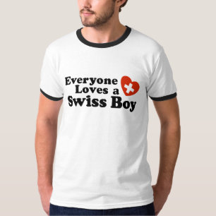 Iedereen houdt van een Zwitserse jongen T-shirt