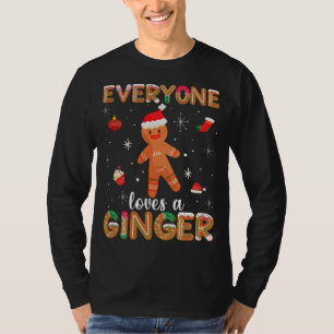 Iedereen houdt van gember Schattige peperkoekje ch T-shirt