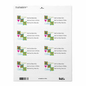 Iedereen houdt van katten etiket (Full Sheet)