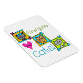 Iedereen houdt van katten magneet (Rechterzijde)