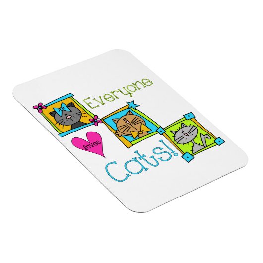 Iedereen houdt van katten magneet (Rechterzijde)