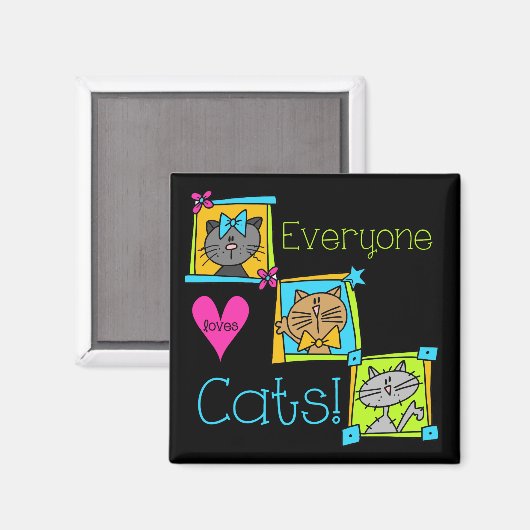 Iedereen houdt van Katten Magneet (Voorkant / Achterkant)