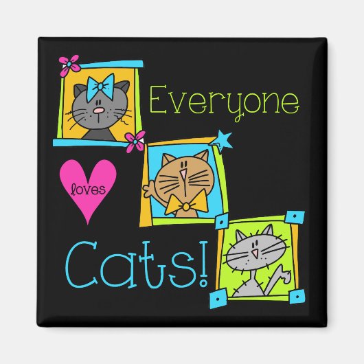 Iedereen houdt van Katten Magneet (Voorkant)