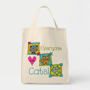 Iedereen houdt van katten tote bag