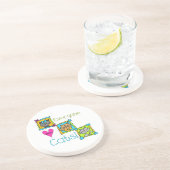 Iedereen houdt van katten zandsteen onderzetter (Zijkant)