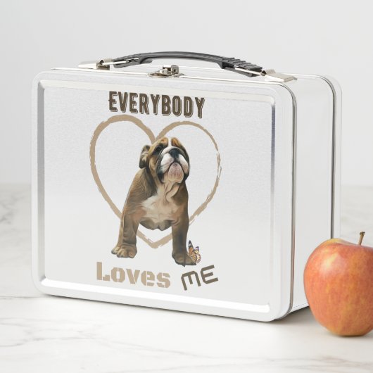 Iedereen houdt van me met een engelse bulldog (In situ)